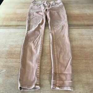True Religion World Tour Serena Skinny Jeans Women 26 Brown Flap Pocket Stretch
